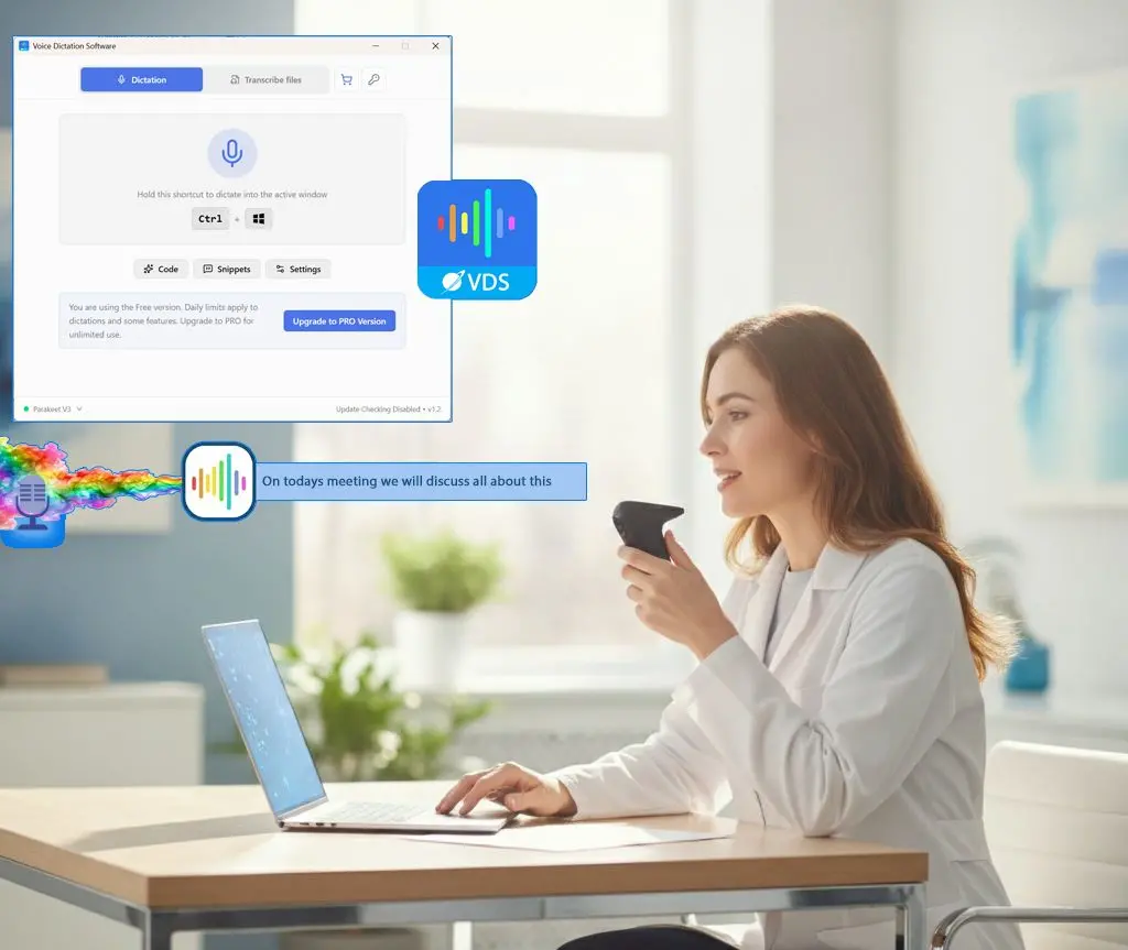 SayOnce - Voice Dictation Software Capturas de pantalla.