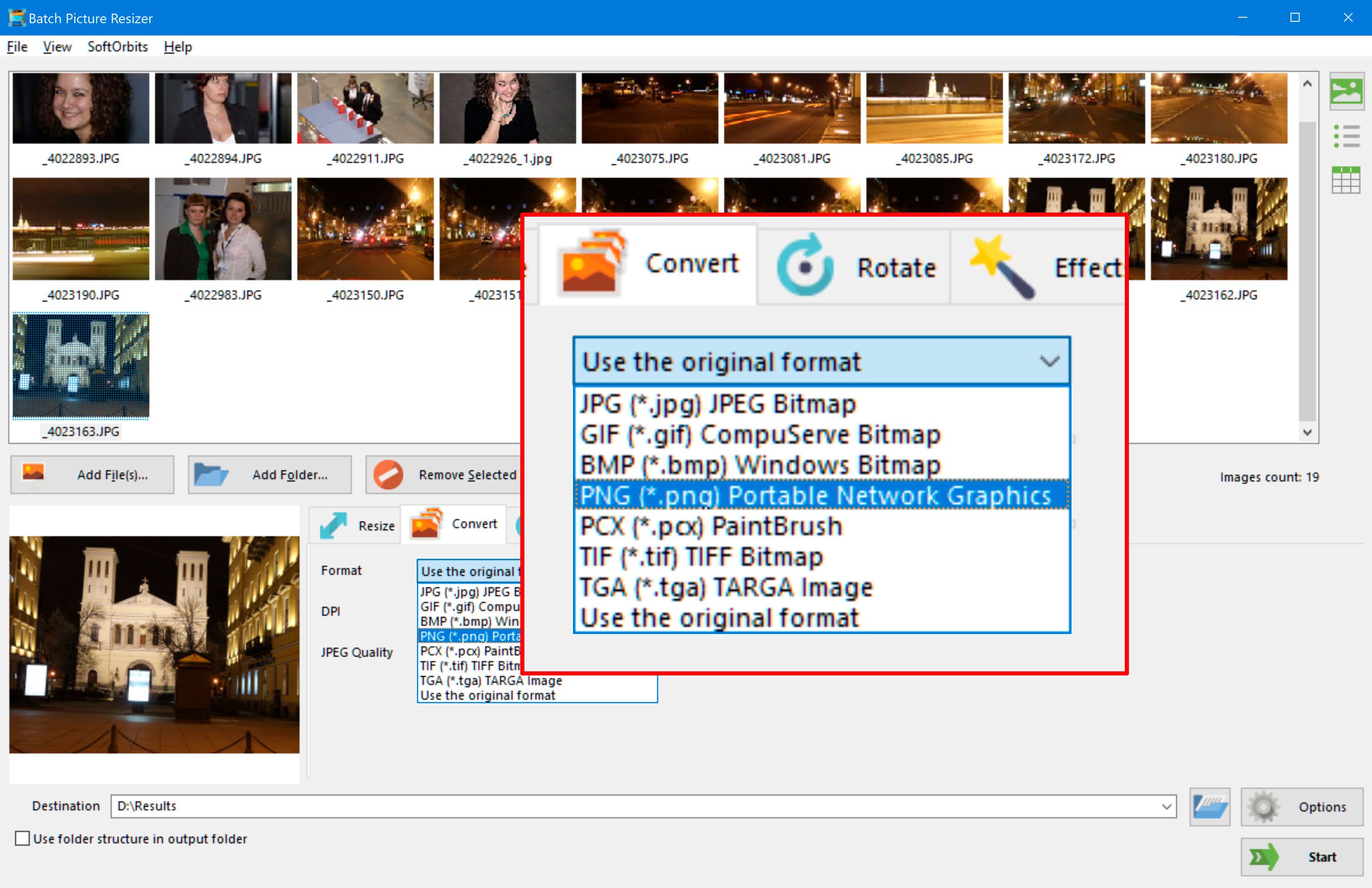 Seleccione el formato convertir un archivo WebP a PNG usando el convertidor de WebP a PNG..