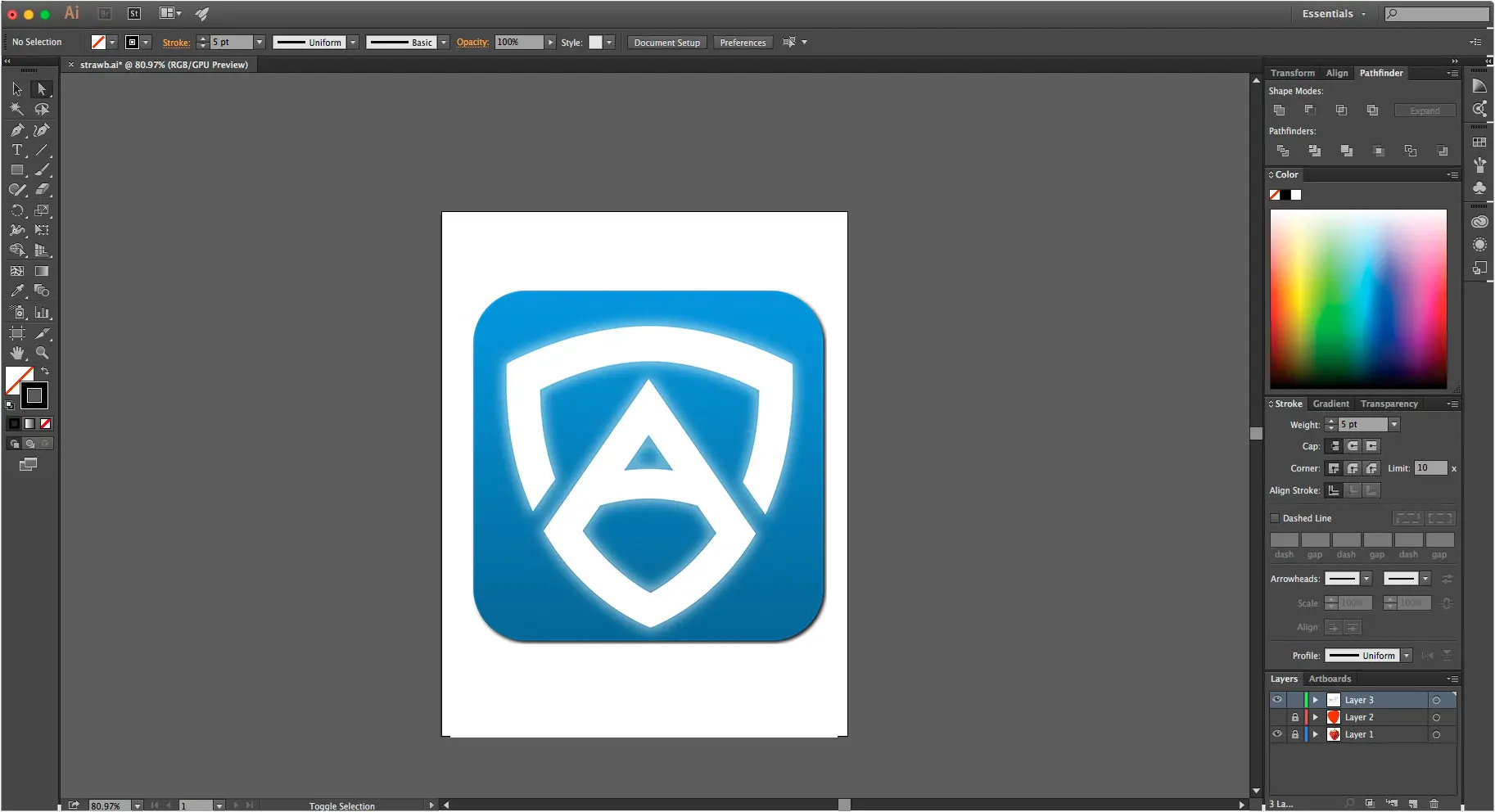 Adobe Illustrator: crear icono..
