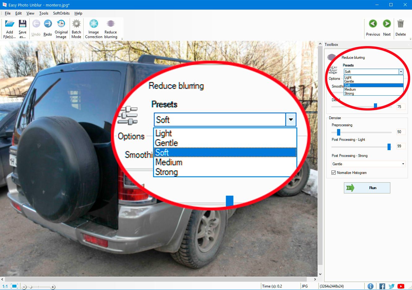 Software para eliminar el desenfoque | Descargar gratis.
