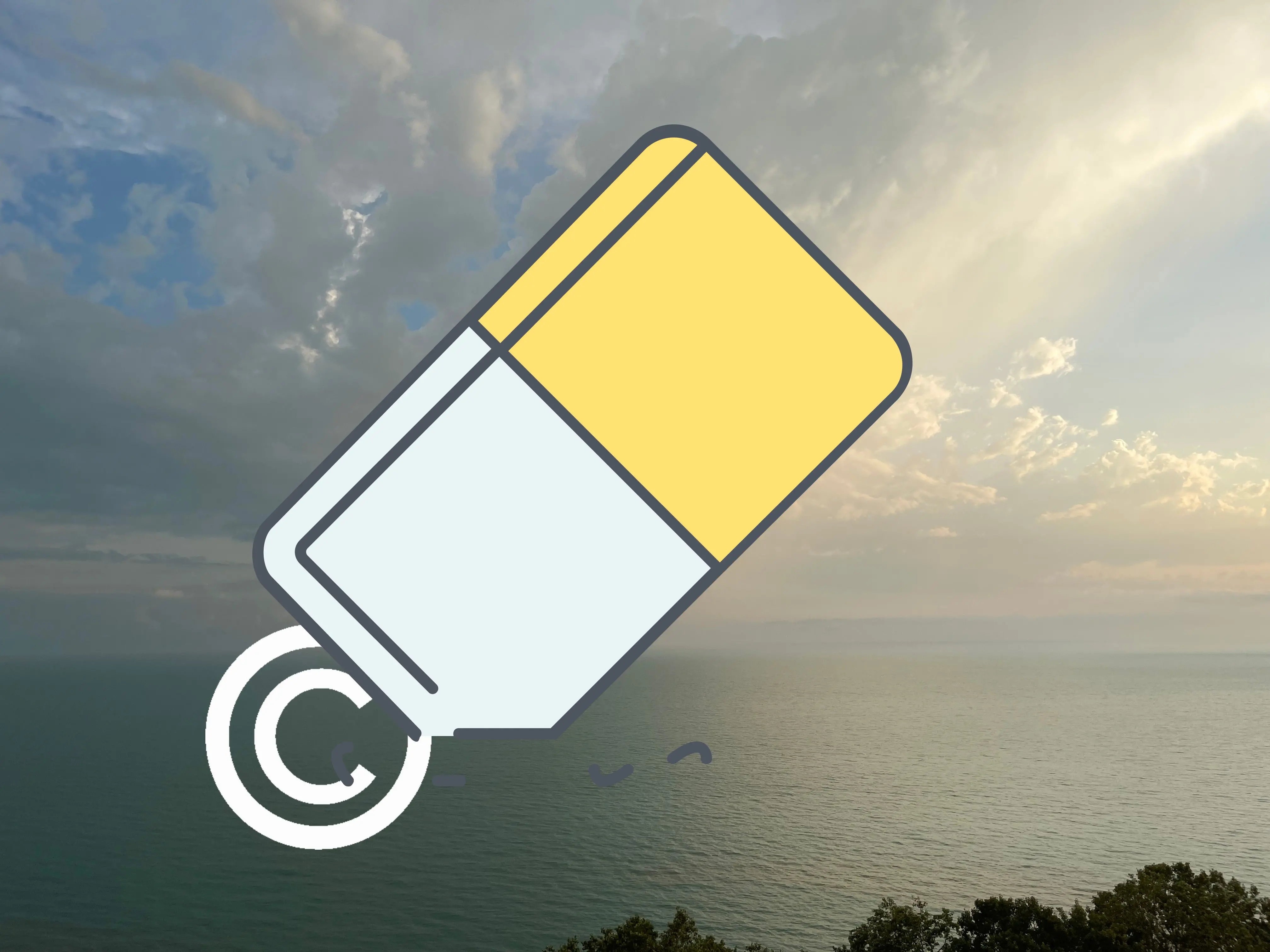 Cómo eliminar derechos de autor de una foto..