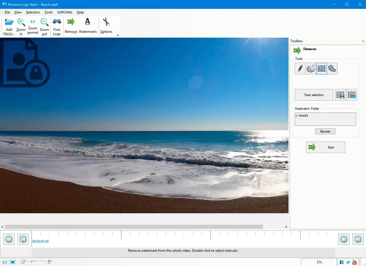 Abrir software para remover marca de agua de filmora..