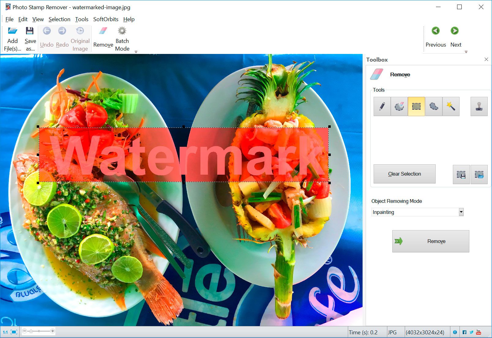 Photo Stamp Remover Capturas de pantalla.