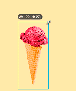 Cambiar el tamaño - gif animado. Cambiar el tamaño - gif animado.