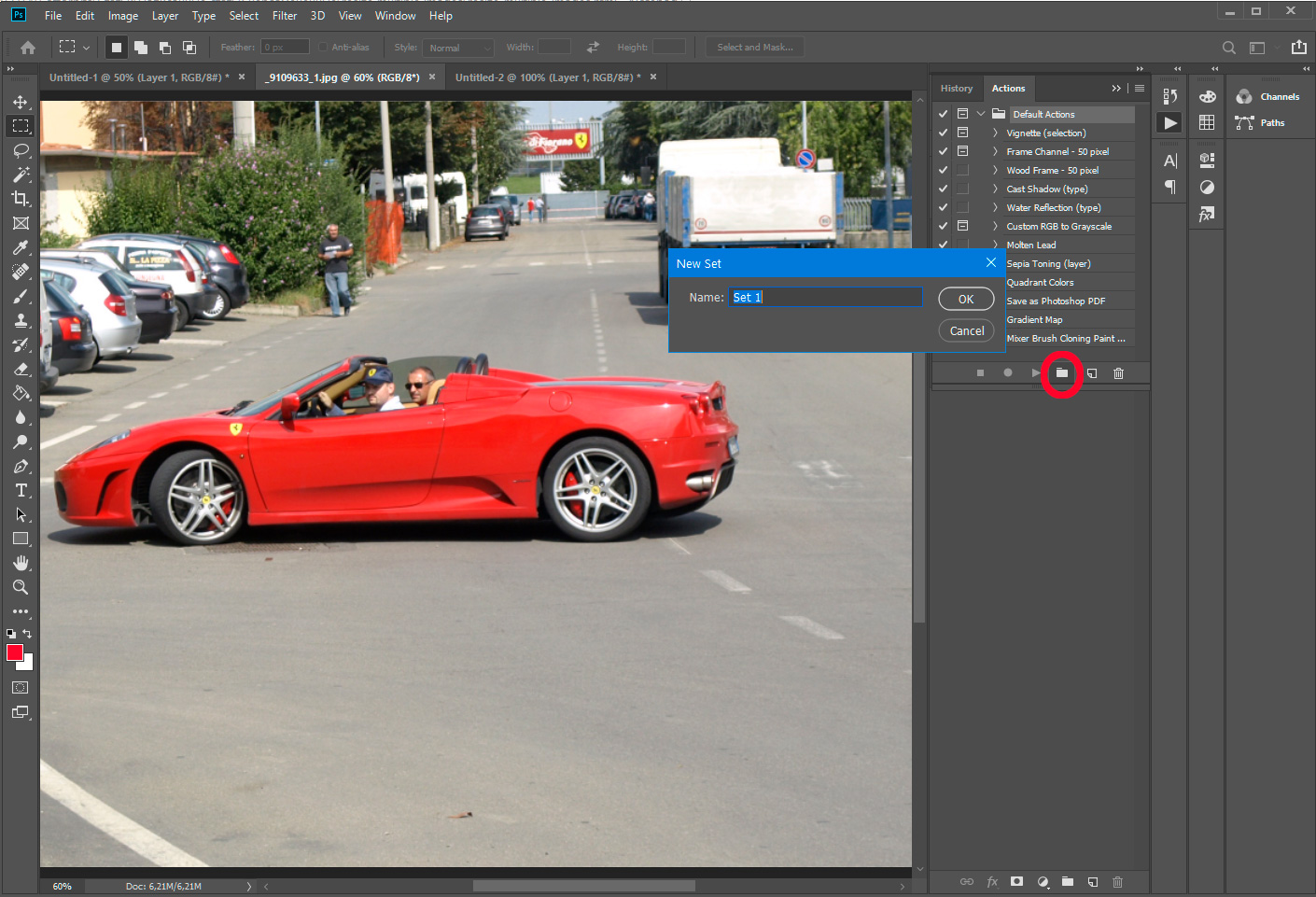 Photoshop - crear conjunto.