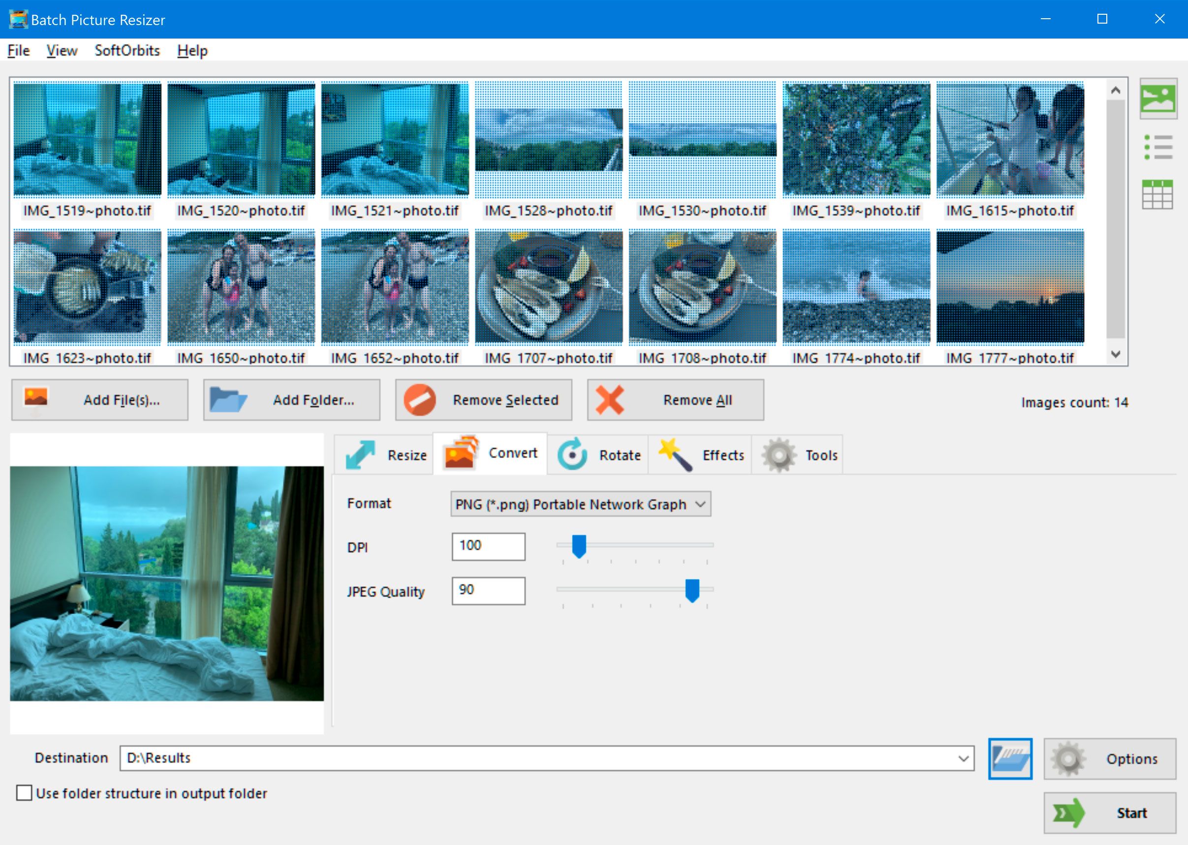 Batch Picture Resizer Capturas de pantalla.