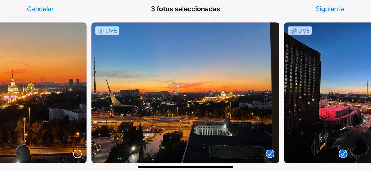 Enviar archivos HEIC como JPG desde iPhone..