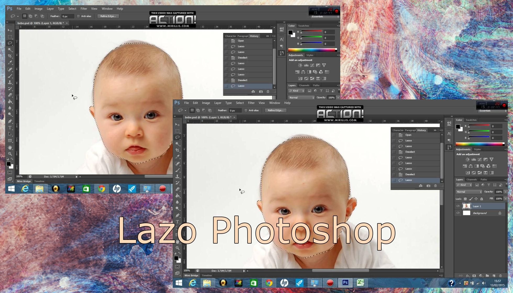 Lazo en Photoshop..