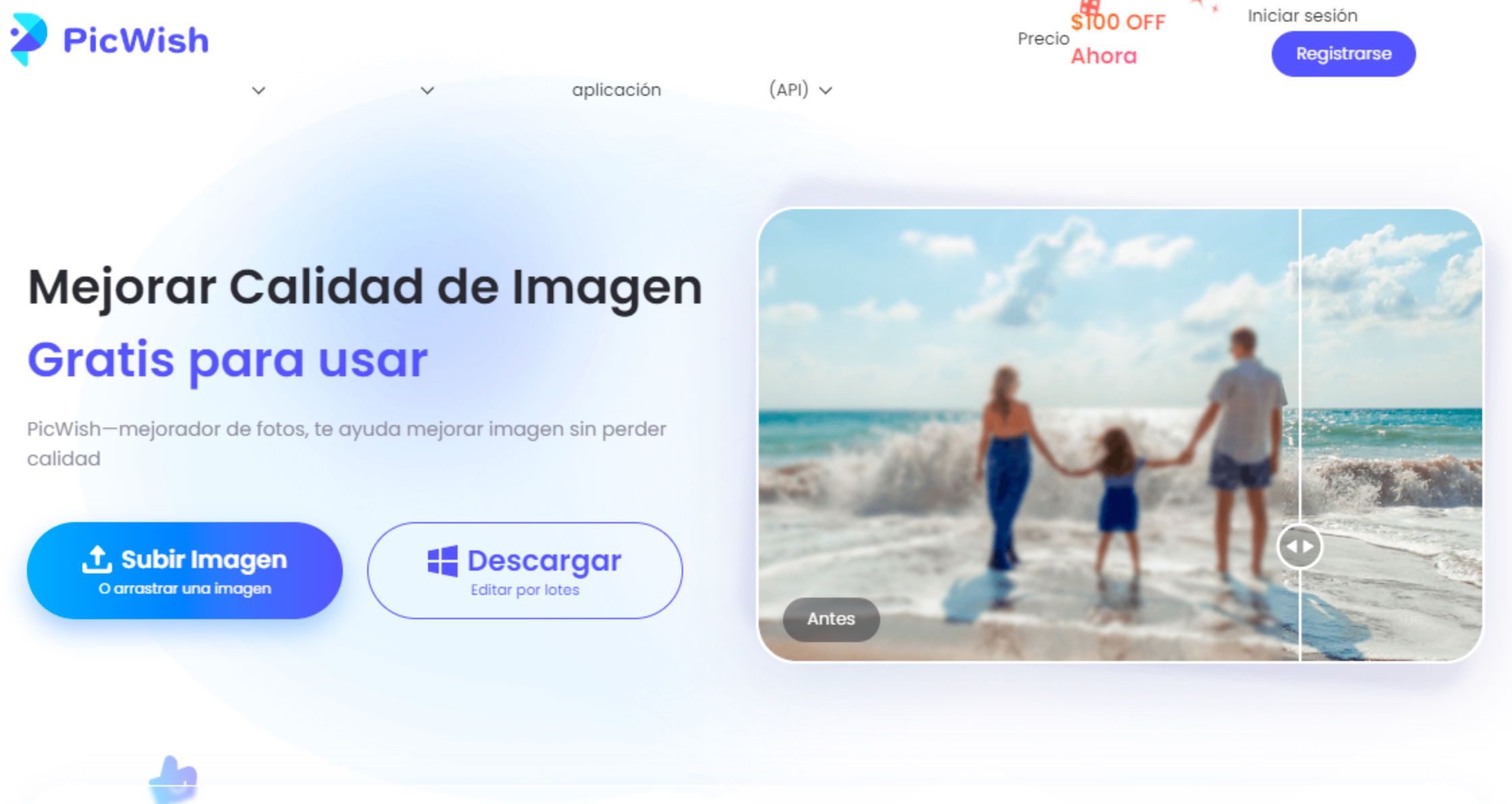 Abre un servicio en línea para mejorar la calidad de las imágenes pixeladas..