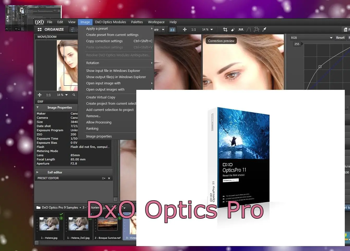 DxO Optics Pro..