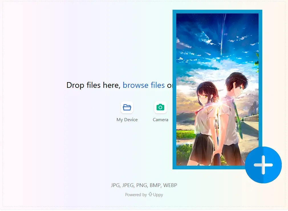 Cargue la Foto de Su Personaje.