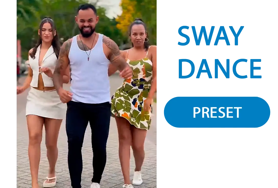 Elija el efecto de Baile Sway.