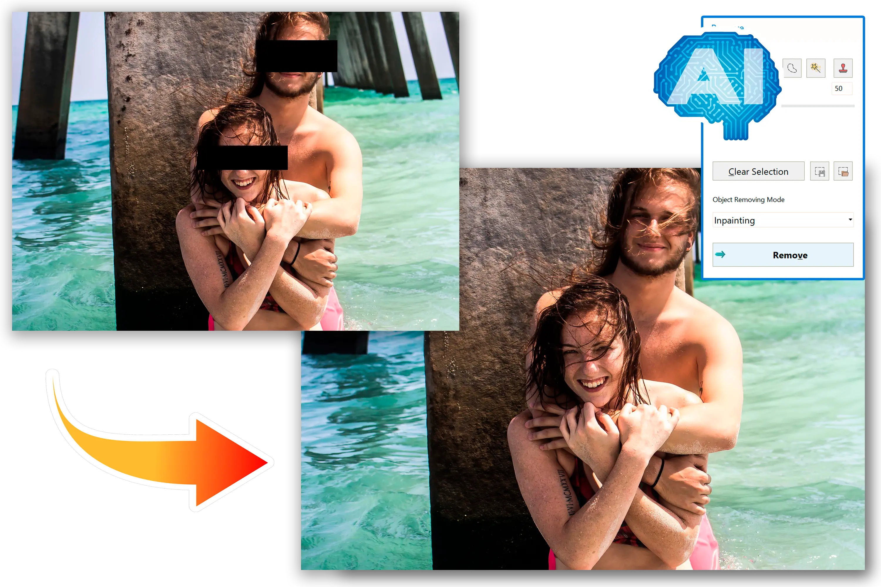 Eliminar el apagón de fotos y capturas de pantalla.