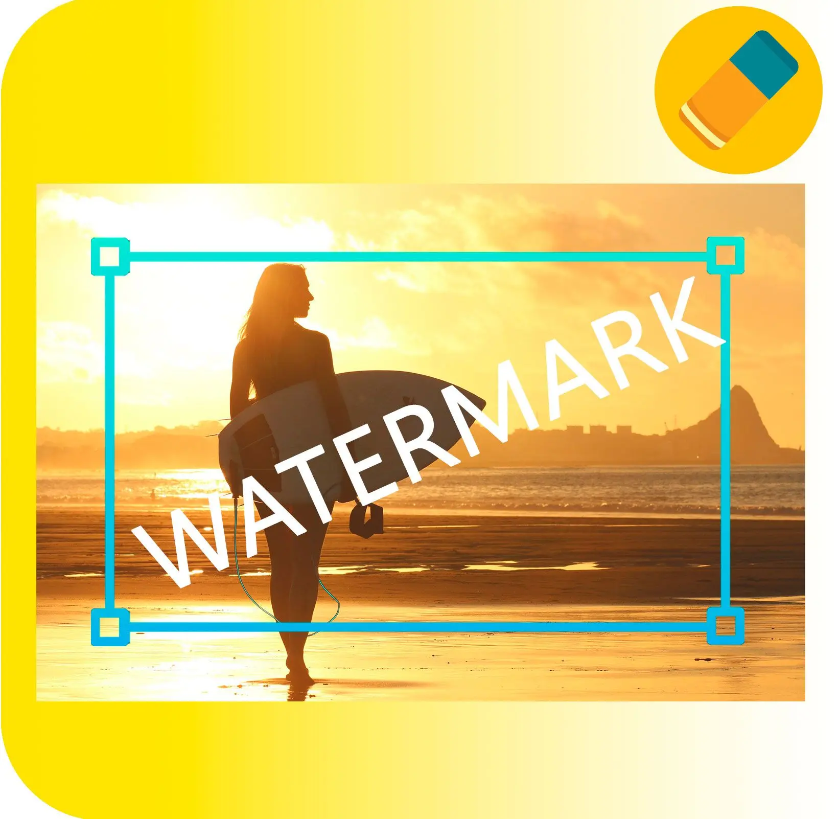 Eliminar marcas de agua, sellos y objetos de fotos.