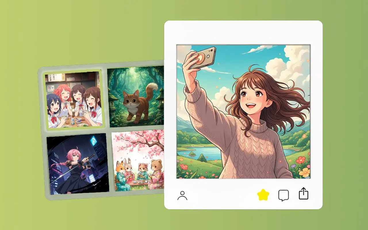 Cree Cualquier Cosa Que Pueda Imaginar: Cree Fotos de Anime.