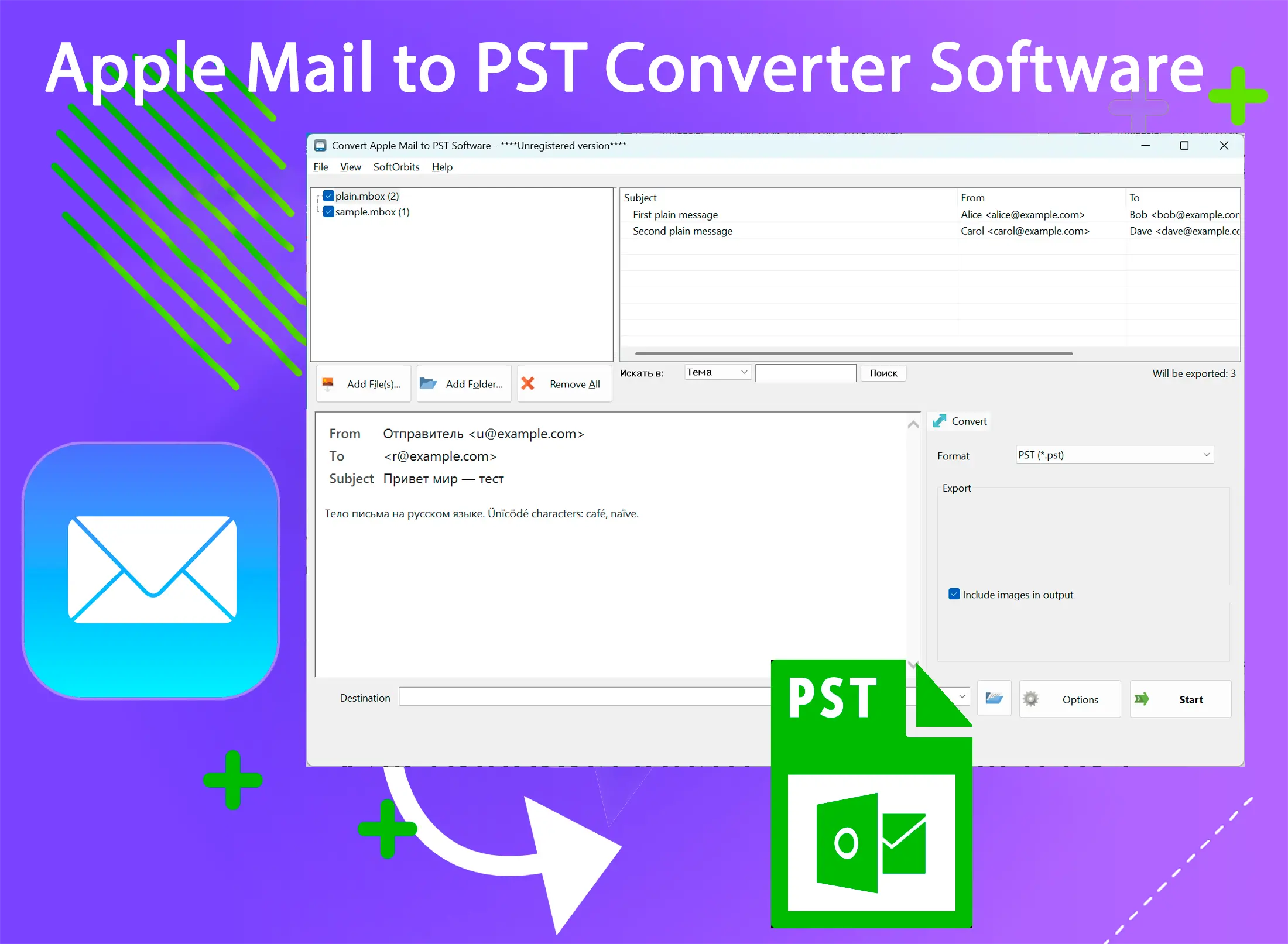 Apple Mail to PST Converter Software Capturas de pantalla.