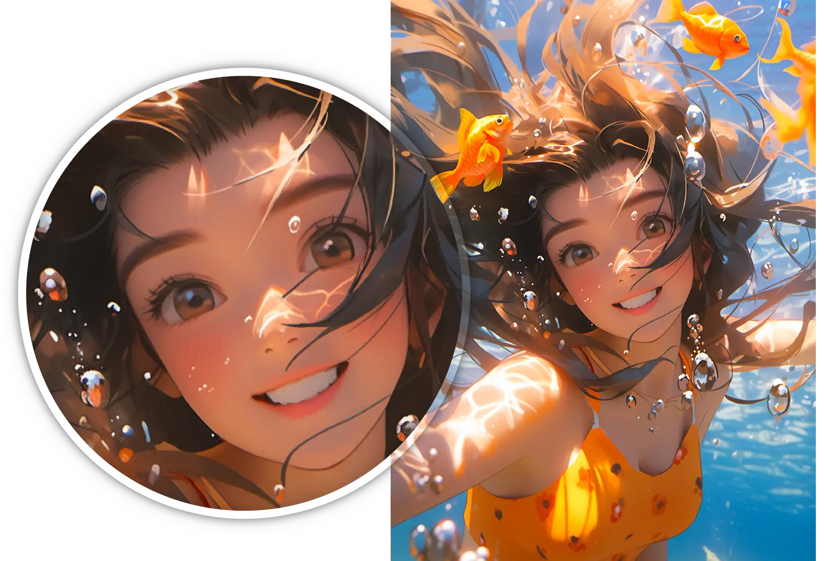 Añadir detalles a ilustraciones, obras de arte y anime.