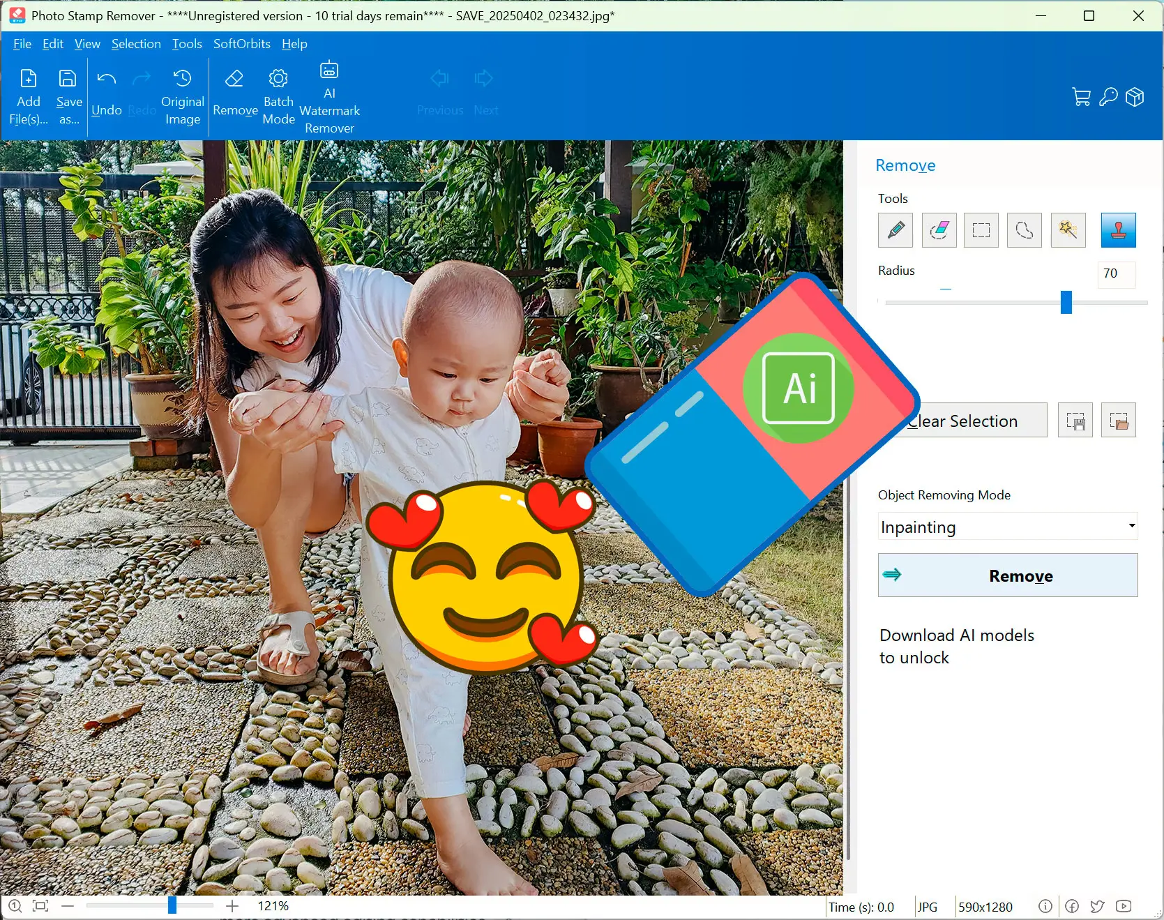 Photo Stamp Remover Capturas de pantalla.