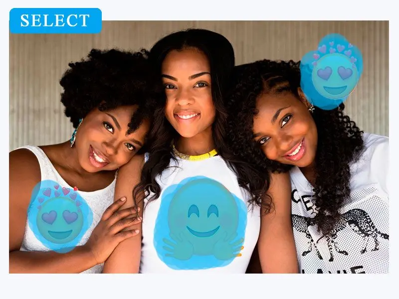 Seleccione Emojis para Eliminar.