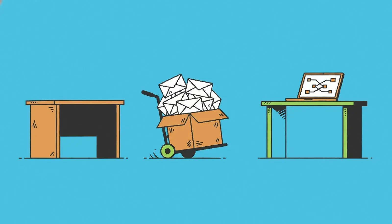 Mensajes de correo antiguos transferidos a un nuevo gestor de correo.
