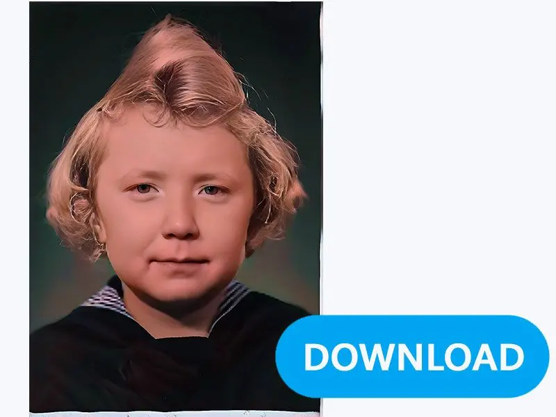 Descargue la foto restaurada.