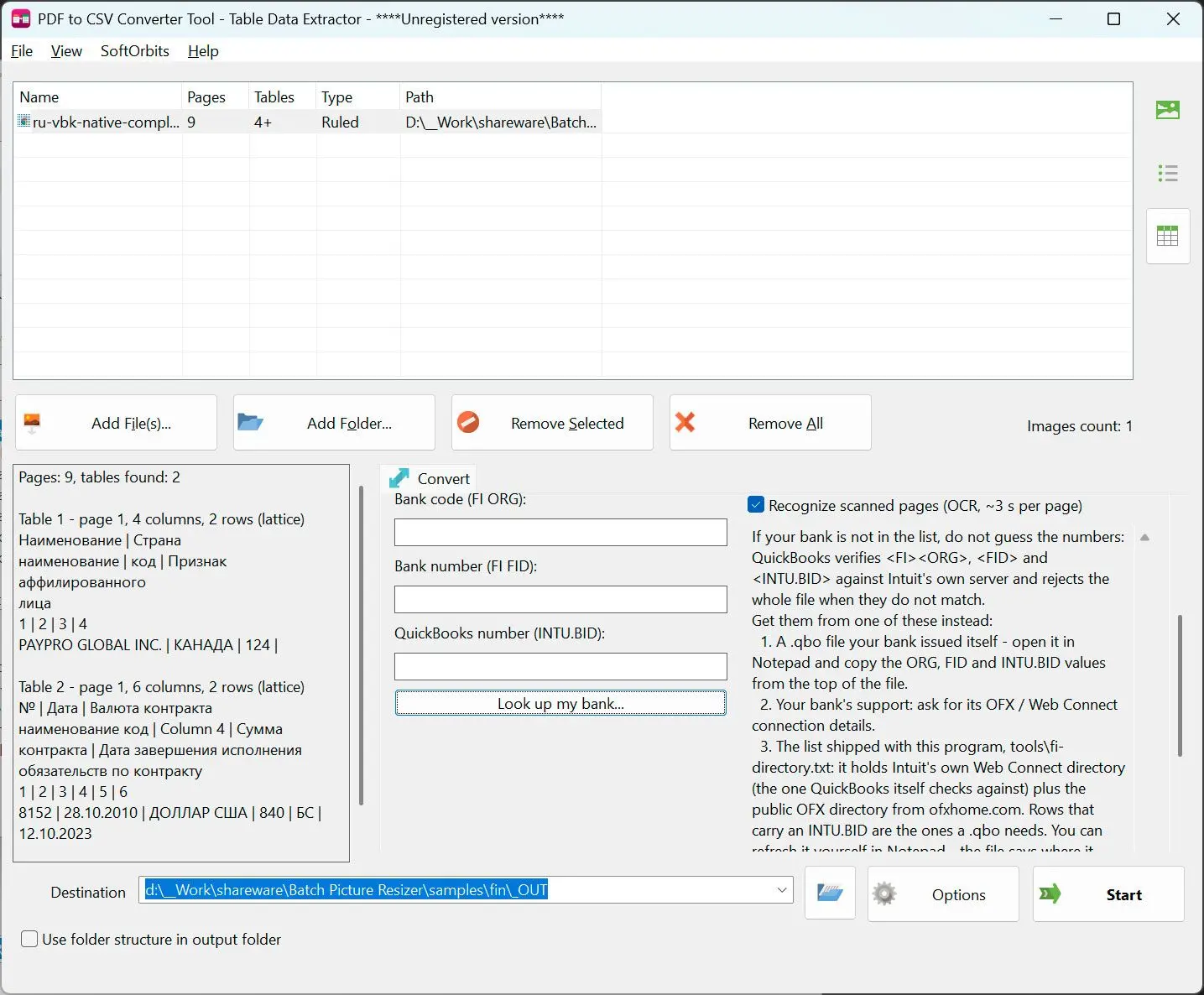 PDF to CSV Converter Capturas de pantalla.