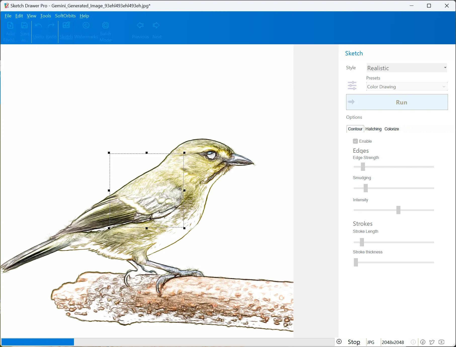Convertir foto a boceto.