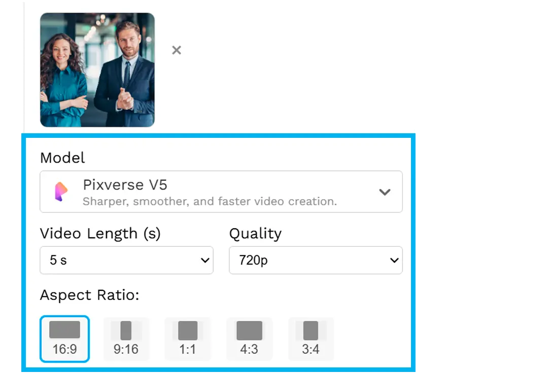 Verifique las opciones disponibles..