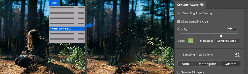 eliminar marca de agua en photoshop