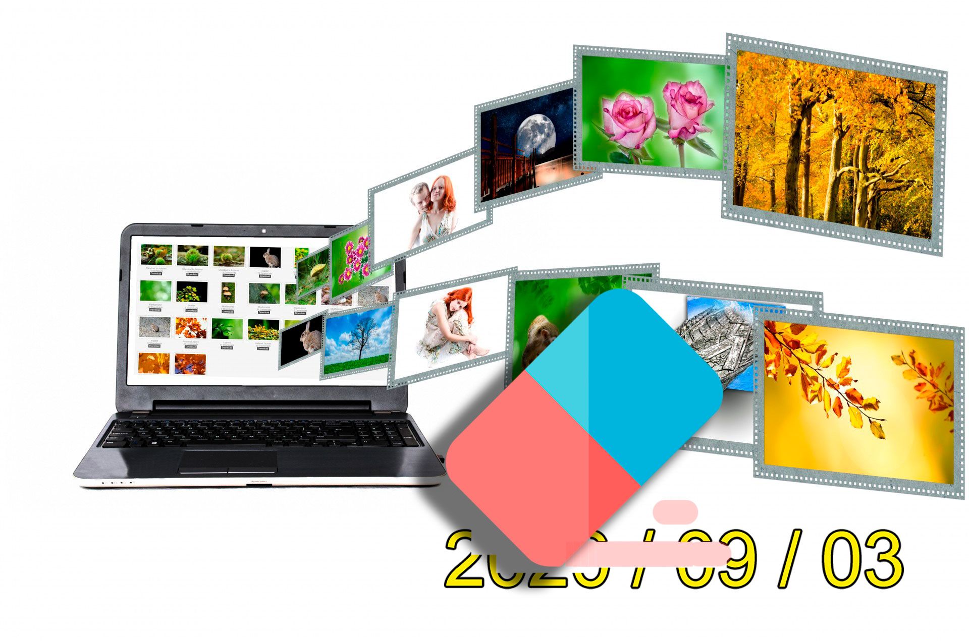 Eliminar marcas de agua de las fotos.