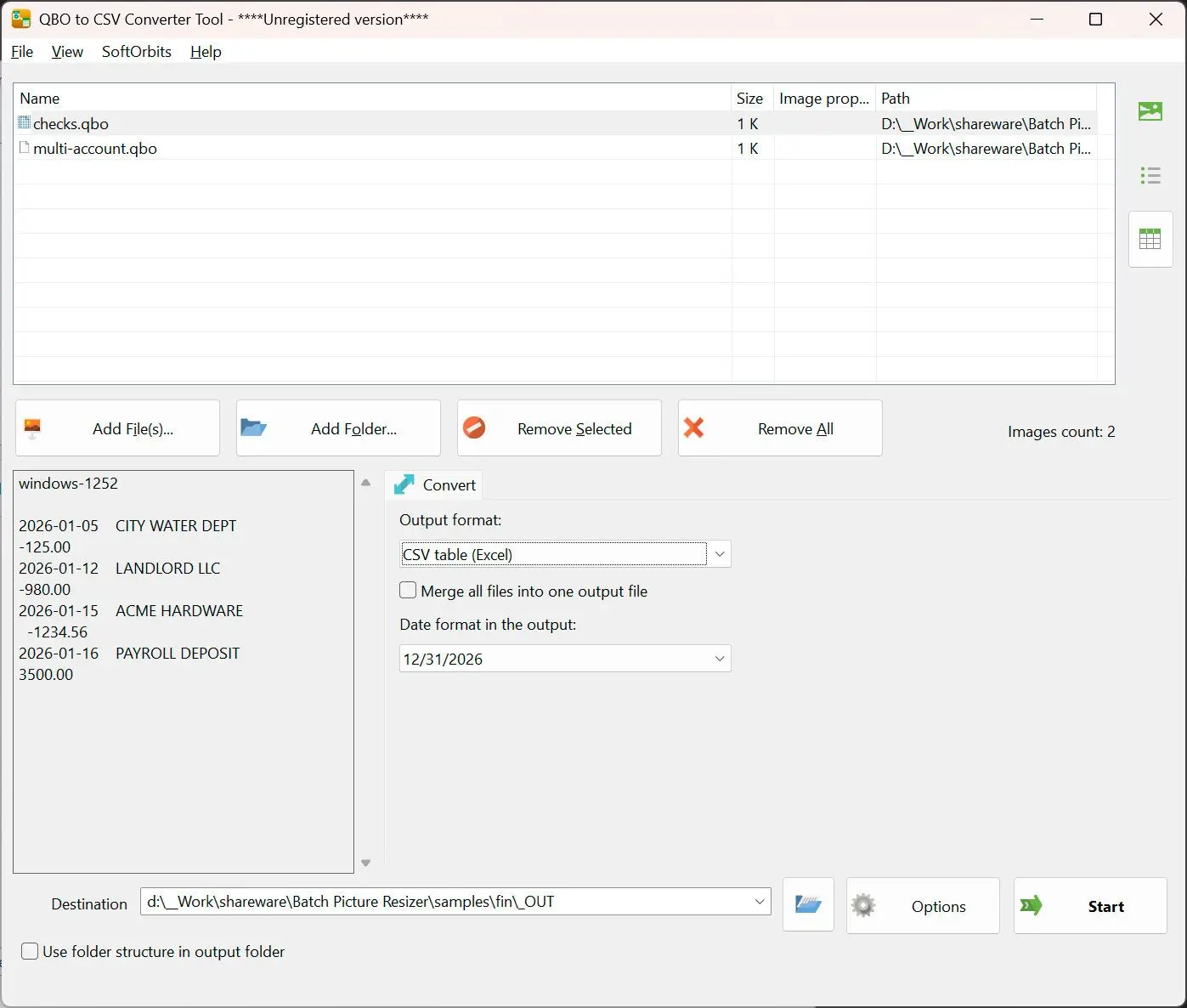 QBO to PDF Converter Capturas de pantalla.