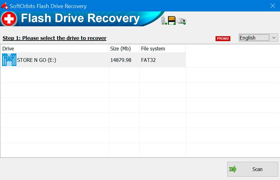 SoftOrbits Flash Drive Recovery Capturas de pantalla.