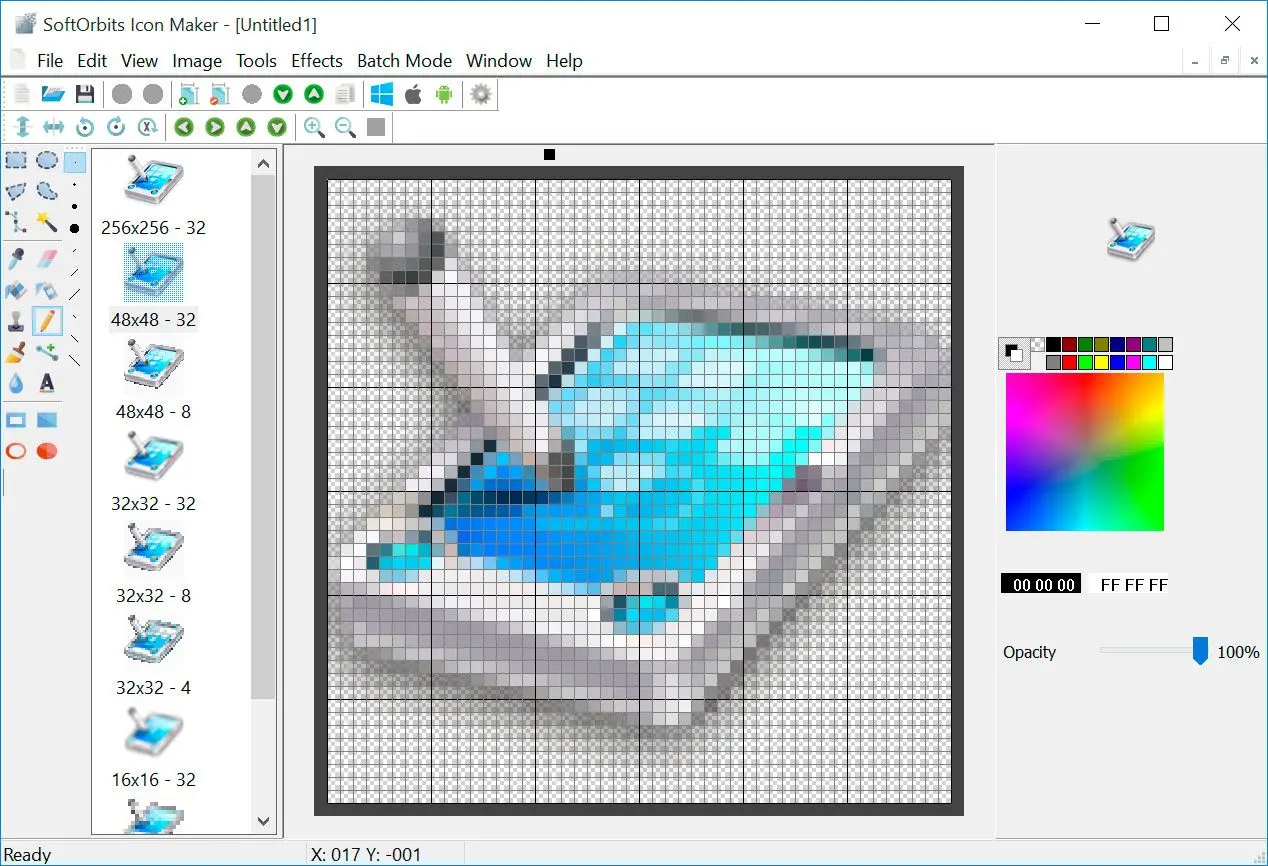 SoftOrbits Icon Maker Capturas de pantalla.