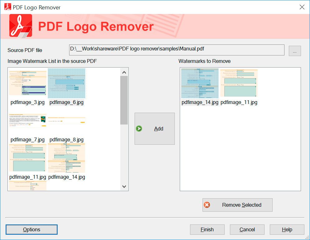 SoftOrbits PDF Logo Remover Capturas de pantalla.