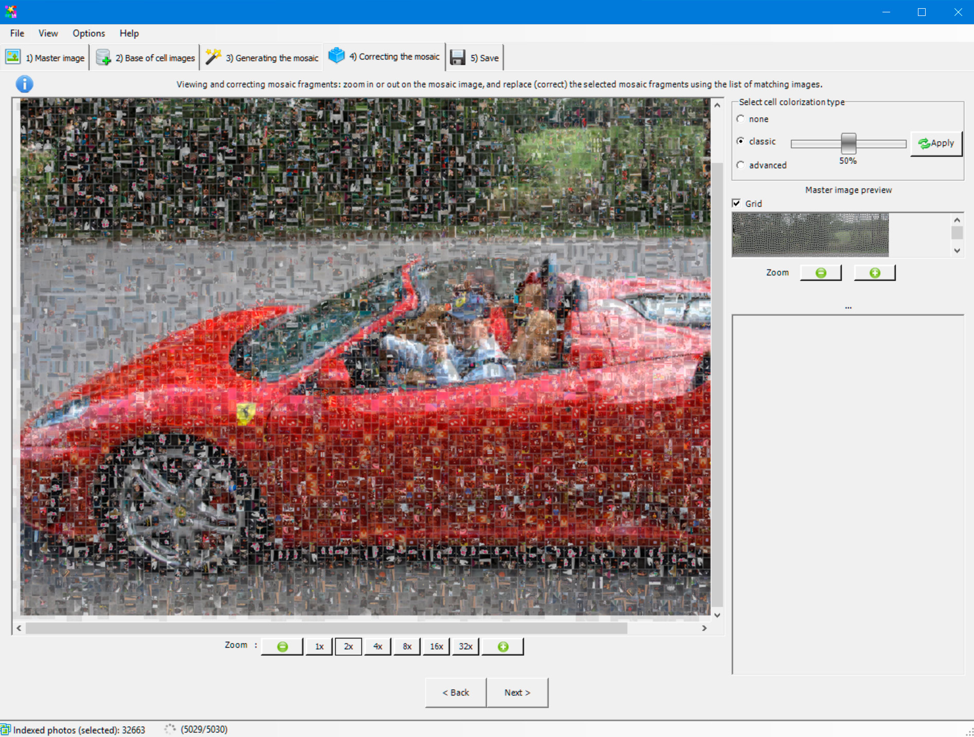 Fotomosaico profesional: programa para crear mosaicos de fotos