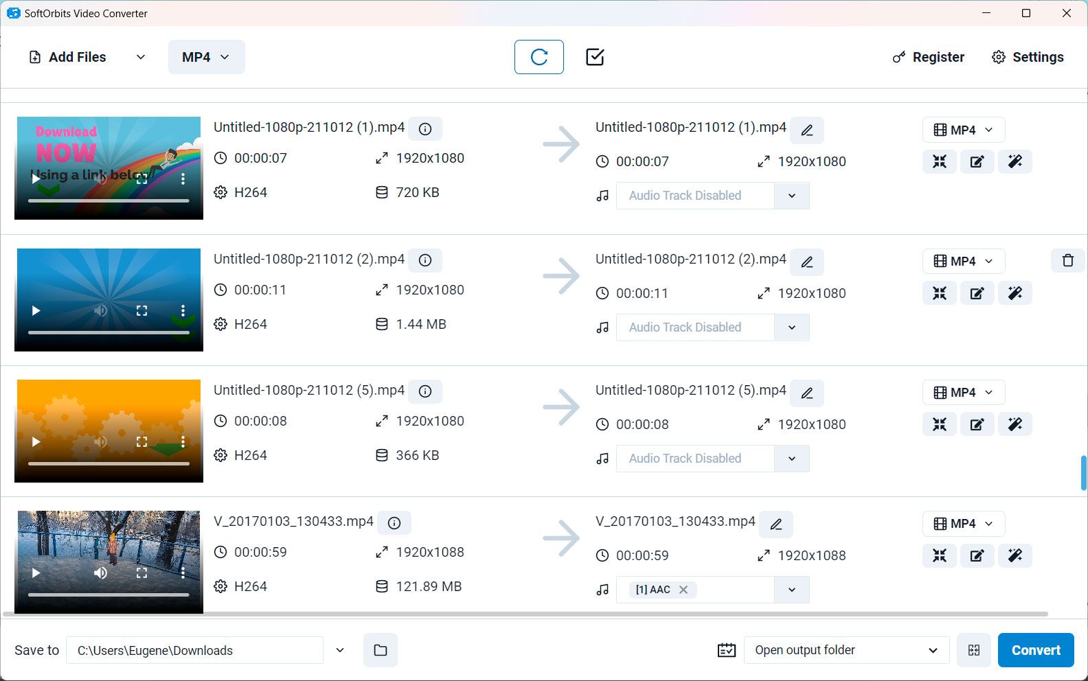 SoftOrbits Video Converter Capturas de pantalla.