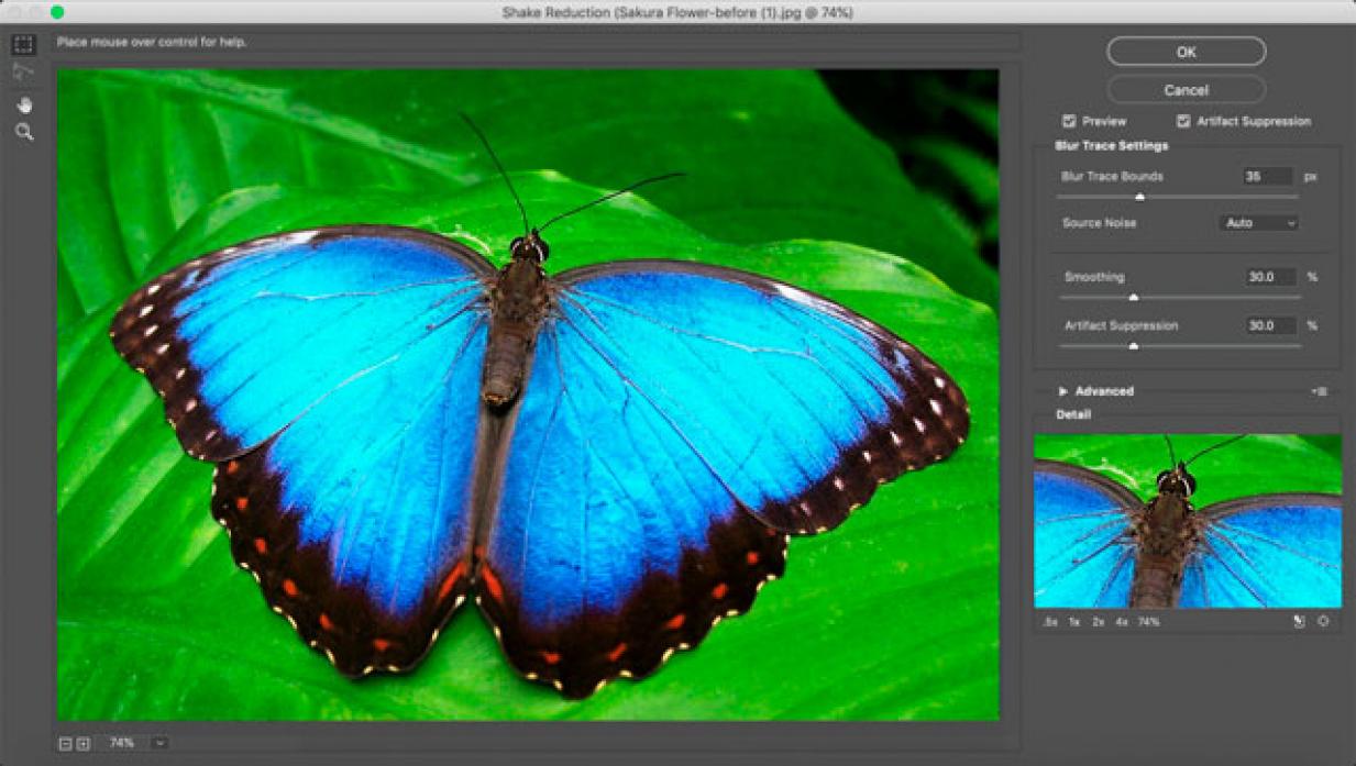 eliminar el desenfoque de movimiento en Photoshop.